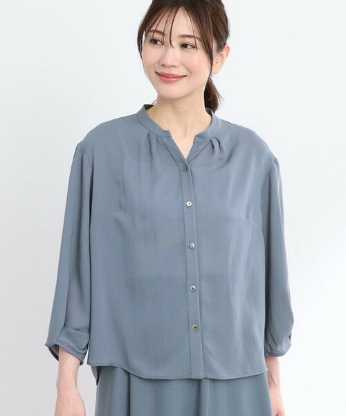 Reflect / リフレクト シャツ・ブラウス | 【マシンウォッシュ可/セットアップ可】スリーブディティールブラウス | 詳細19