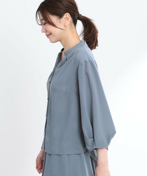 Reflect / リフレクト シャツ・ブラウス | 【マシンウォッシュ可/セットアップ可】スリーブディティールブラウス | 詳細20