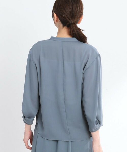 Reflect / リフレクト シャツ・ブラウス | 【マシンウォッシュ可/セットアップ可】スリーブディティールブラウス | 詳細21