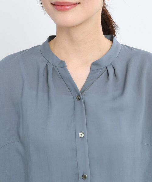 Reflect / リフレクト シャツ・ブラウス | 【マシンウォッシュ可/セットアップ可】スリーブディティールブラウス | 詳細22