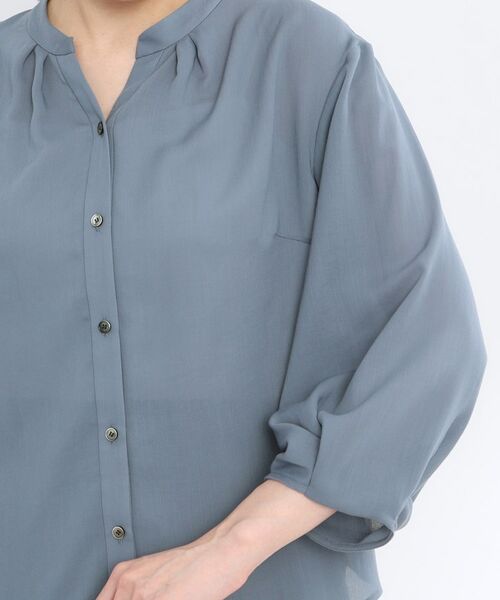 Reflect / リフレクト シャツ・ブラウス | 【マシンウォッシュ可/セットアップ可】スリーブディティールブラウス | 詳細23