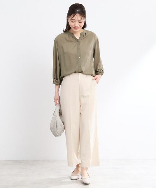 Reflect / リフレクト シャツ・ブラウス | 【マシンウォッシュ可/セットアップ可】スリーブディティールブラウス | 詳細7