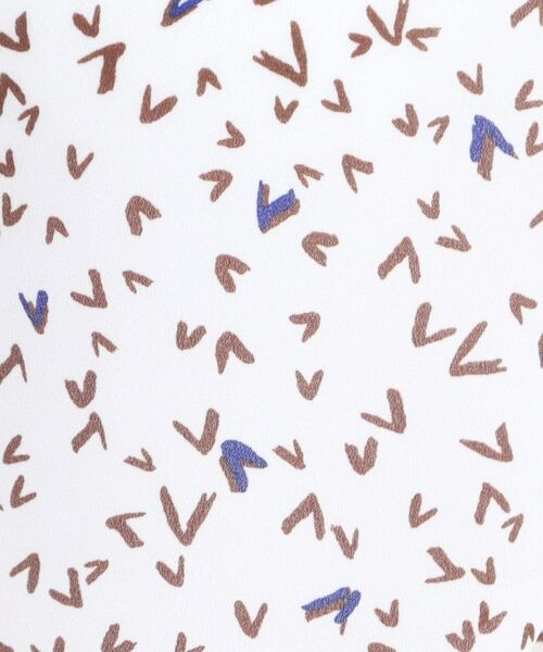 Reflect / リフレクト シャツ・ブラウス | 【マシンウォッシュ可／セットアップ可】ボウタイプリントブラウス | 詳細12