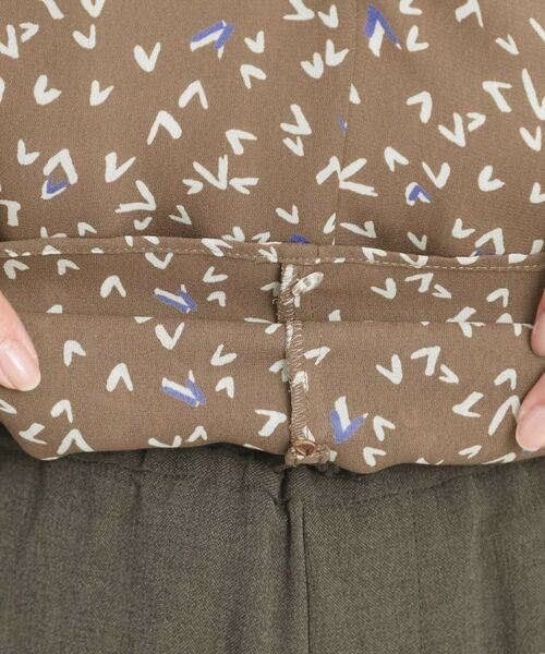 Reflect / リフレクト シャツ・ブラウス | 【マシンウォッシュ可／セットアップ可】ボウタイプリントブラウス | 詳細28