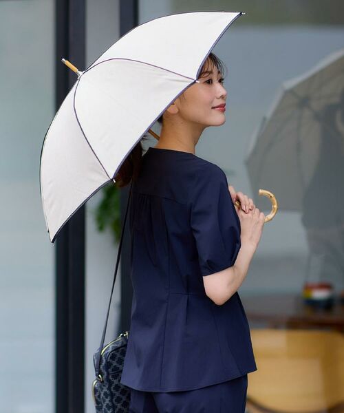 Reflect / リフレクト 傘 | 【晴雨兼用／紫外線遮蔽率99％以上／雨の日もおしゃれに◎】バンブーハンドル長傘 | 詳細2
