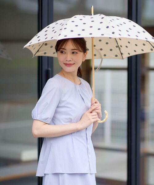 Reflect / リフレクト 傘 | 【晴雨兼用／紫外線遮蔽率99％以上／雨の日もおしゃれに◎】バンブーハンドル長傘 | 詳細5