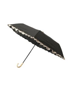 Reflect / リフレクト 傘 | 【晴雨兼用／UVカット率100％／雨の日もおしゃれに◎】バイカラーフリルデザイン折りたたみ傘