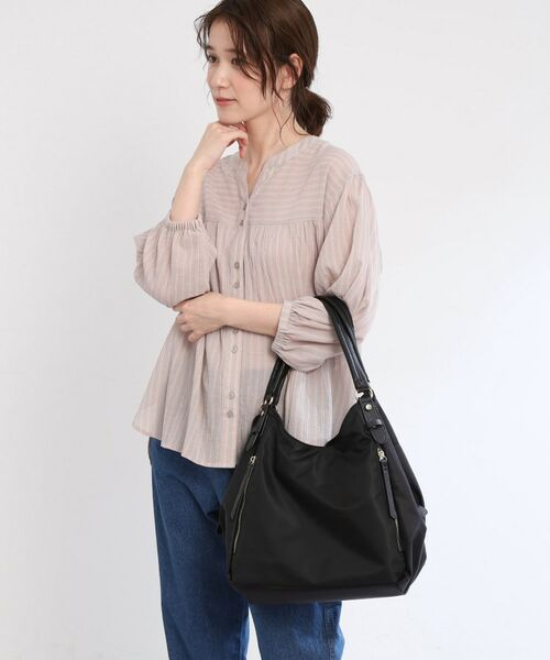 Reflect / リフレクト トートバッグ | 【大容量／底ファスナー付き／キレイめコーデにも◎】ナイロンバッグ | 詳細1