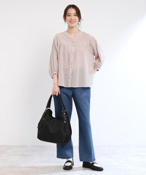 Reflect / リフレクト トートバッグ | 【大容量／底ファスナー付き／キレイめコーデにも◎】ナイロンバッグ | 詳細3