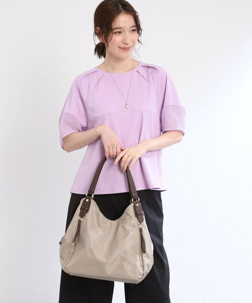 Reflect / リフレクト トートバッグ | 【大容量／底ファスナー付き／キレイめコーデにも◎】ナイロンバッグ | 詳細7