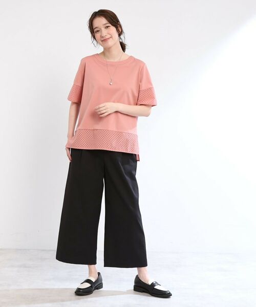 Reflect / リフレクト Tシャツ | 【夏SALE／E‐QUALITY／手洗い可】コットンレースドッキングTシャツ | 詳細11