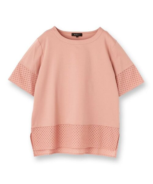 Reflect / リフレクト Tシャツ | 【夏SALE／E‐QUALITY／手洗い可】コットンレースドッキングTシャツ | 詳細13
