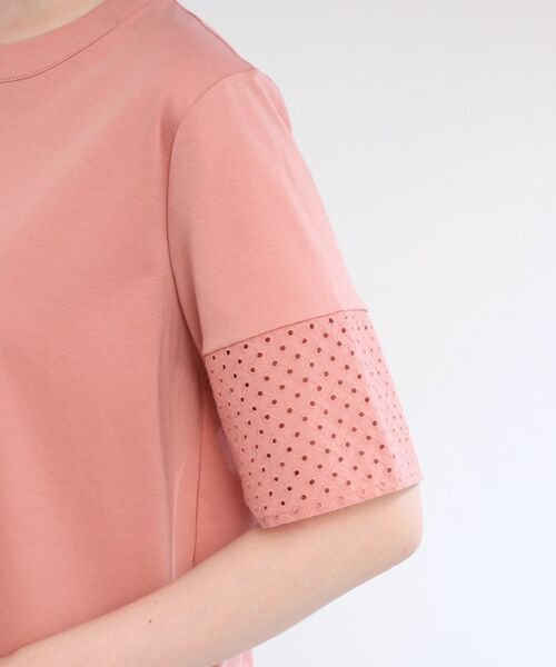 Reflect / リフレクト Tシャツ | 【夏SALE／E‐QUALITY／手洗い可】コットンレースドッキングTシャツ | 詳細18