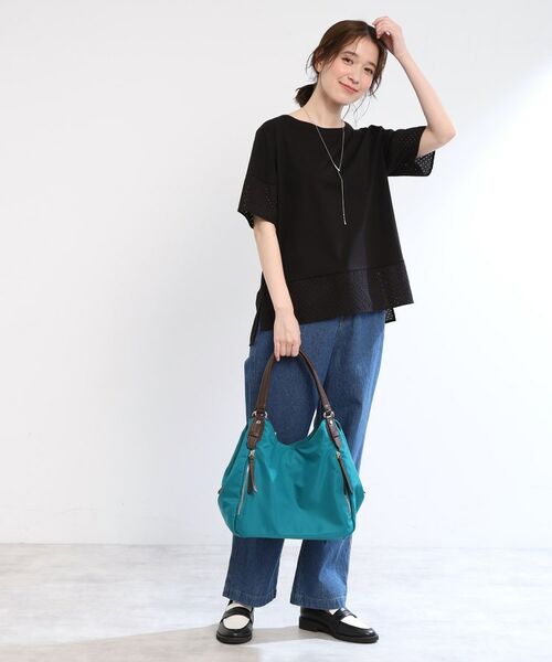 Reflect / リフレクト Tシャツ | 【夏SALE／E‐QUALITY／手洗い可】コットンレースドッキングTシャツ | 詳細7