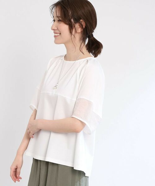 Reflect / リフレクト カットソー | 【夏SALE/E‐QUALITY/手洗い可】シアーラグランプルオーバー | 詳細1