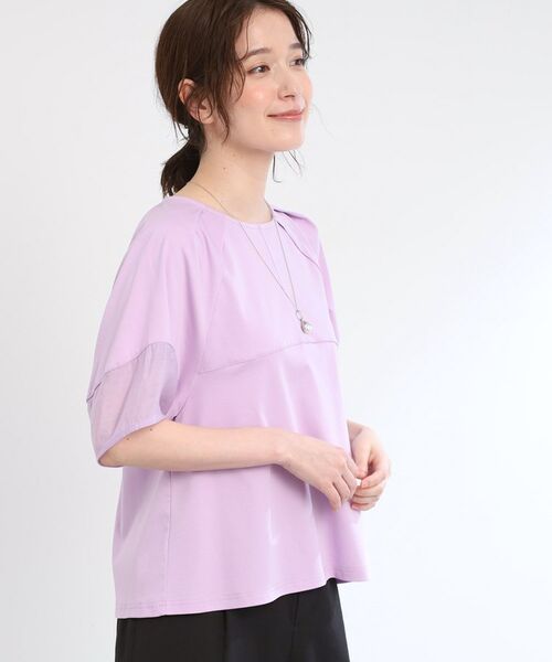 Reflect / リフレクト カットソー | 【夏SALE/E‐QUALITY/手洗い可】シアーラグランプルオーバー | 詳細9