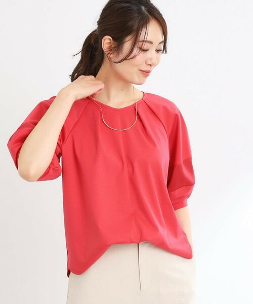 Reflect / リフレクト カットソー | 【マシンウォッシュ可】キレイめラグランスリーブジャージ | 詳細15