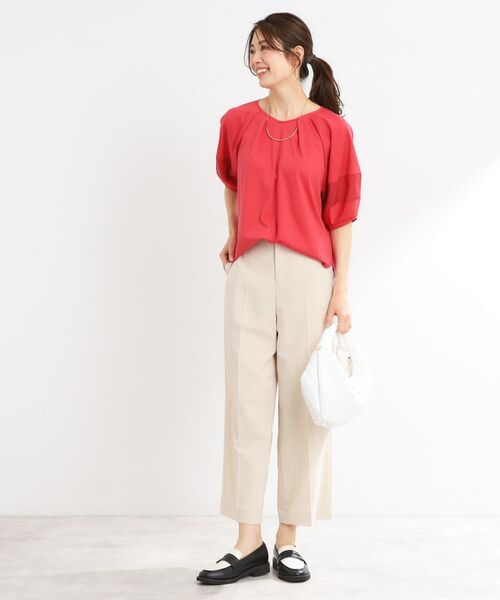 Reflect / リフレクト カットソー | 【マシンウォッシュ可】キレイめラグランスリーブジャージ | 詳細16