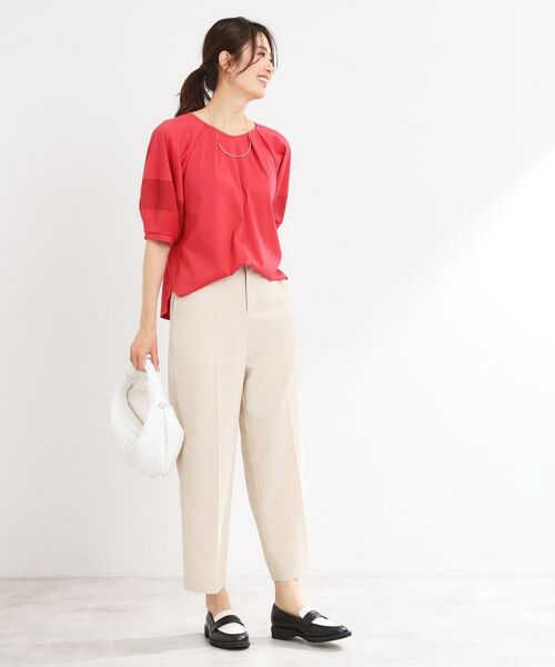 Reflect / リフレクト カットソー | 【マシンウォッシュ可】キレイめラグランスリーブジャージ | 詳細17