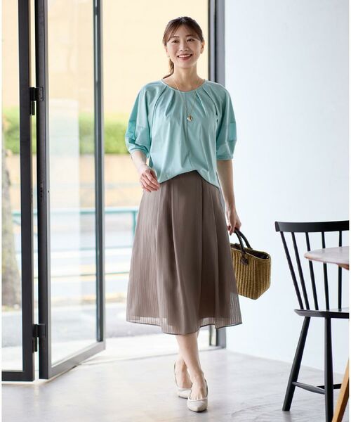 Reflect / リフレクト カットソー | 【マシンウォッシュ可】キレイめラグランスリーブジャージ | 詳細2