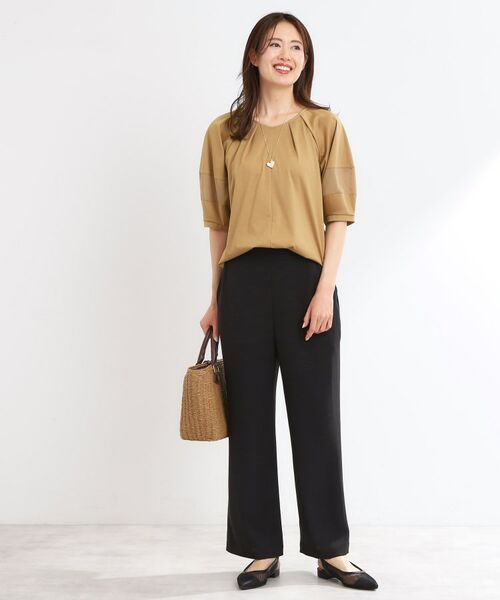 Reflect / リフレクト カットソー | 【マシンウォッシュ可】キレイめラグランスリーブジャージ | 詳細21