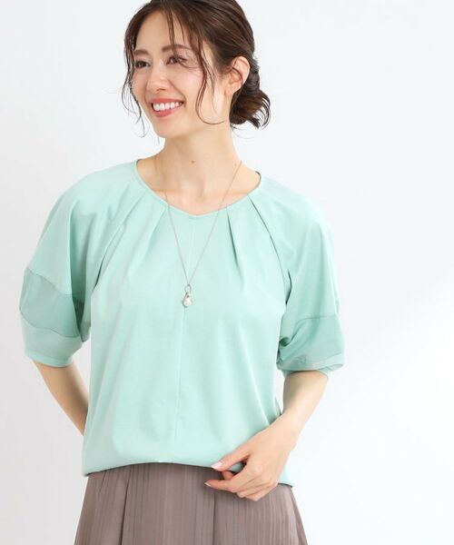 Reflect / リフレクト カットソー | 【マシンウォッシュ可】キレイめラグランスリーブジャージ | 詳細3