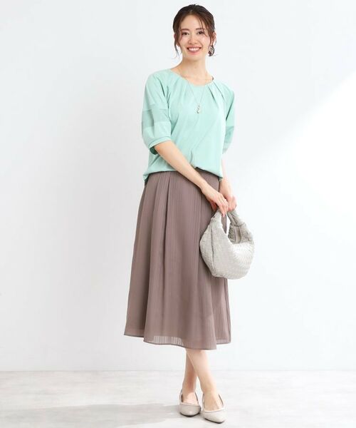 Reflect / リフレクト カットソー | 【マシンウォッシュ可】キレイめラグランスリーブジャージ | 詳細4