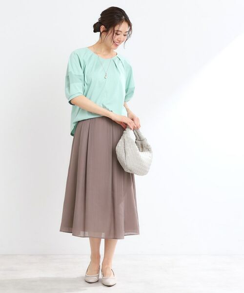 Reflect / リフレクト カットソー | 【マシンウォッシュ可】キレイめラグランスリーブジャージ | 詳細5