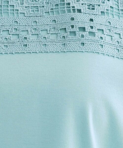 Reflect / リフレクト カットソー | 【手洗い可】レースデザインジャージTシャツ | 詳細12
