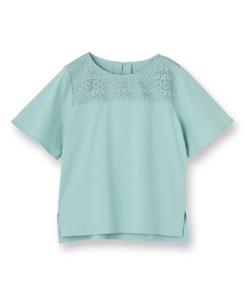 Reflect / リフレクト カットソー | 【手洗い可】レースデザインジャージTシャツ | 詳細13
