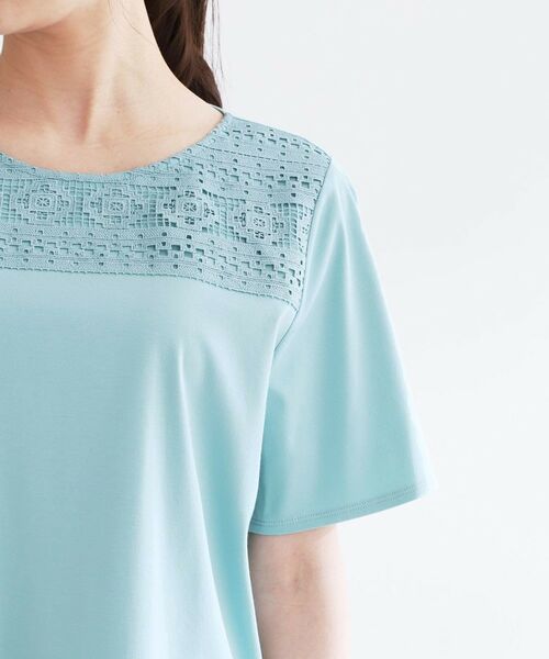 Reflect / リフレクト カットソー | 【手洗い可】レースデザインジャージTシャツ | 詳細19
