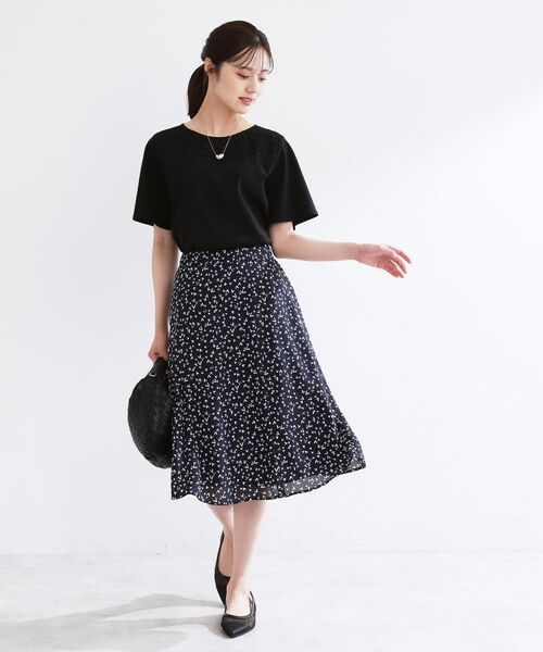 Reflect / リフレクト カットソー | 【手洗い可】レースデザインジャージTシャツ | 詳細6