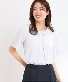 Reflect / リフレクト シャツ・ブラウス | 【マシンウォッシュ可】横切替ピンタックデザインブラウス