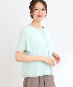 Reflect / リフレクト シャツ・ブラウス | 【マシンウォッシュ可】横切替ピンタックデザインブラウス