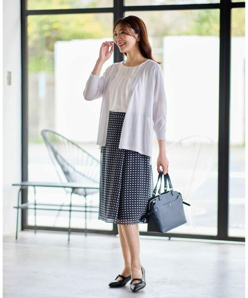 Reflect / リフレクト シャツ・ブラウス | 【マシンウォッシュ可】横切替ピンタックデザインブラウス | 詳細1