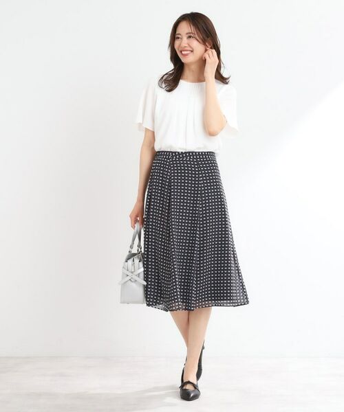 Reflect / リフレクト シャツ・ブラウス | 【マシンウォッシュ可】横切替ピンタックデザインブラウス | 詳細16