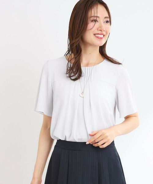 Reflect / リフレクト シャツ・ブラウス | 【マシンウォッシュ可】横切替ピンタックデザインブラウス | 詳細19