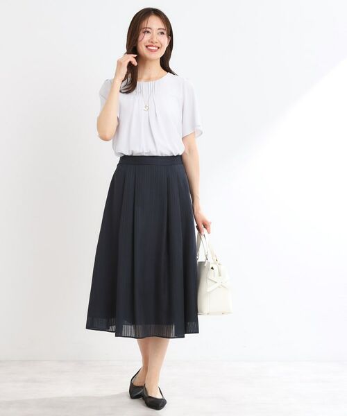 Reflect / リフレクト シャツ・ブラウス | 【マシンウォッシュ可】横切替ピンタックデザインブラウス | 詳細20