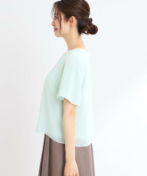 Reflect / リフレクト シャツ・ブラウス | 【マシンウォッシュ可】横切替ピンタックデザインブラウス | 詳細25