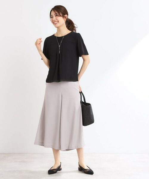 Reflect / リフレクト シャツ・ブラウス | 【マシンウォッシュ可】横切替ピンタックデザインブラウス | 詳細4