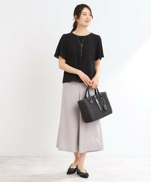 Reflect / リフレクト シャツ・ブラウス | 【マシンウォッシュ可】横切替ピンタックデザインブラウス | 詳細5