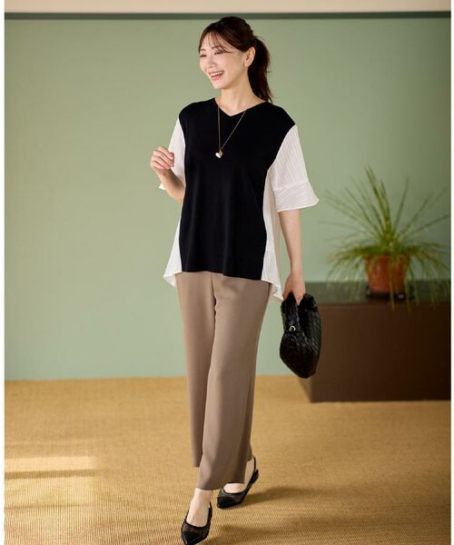 Reflect / リフレクト ニット・セーター | バイカラードッキングニット | 詳細1