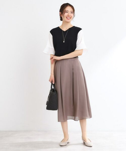 Reflect / リフレクト ニット・セーター | バイカラードッキングニット | 詳細13