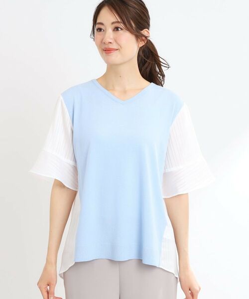 Reflect / リフレクト ニット・セーター | バイカラードッキングニット | 詳細17