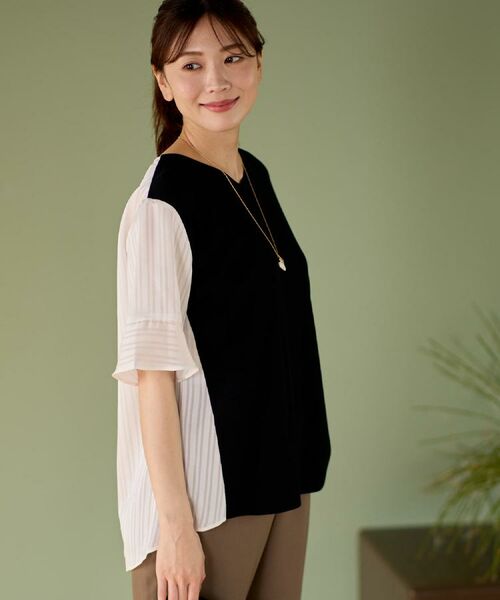 Reflect / リフレクト ニット・セーター | バイカラードッキングニット | 詳細23