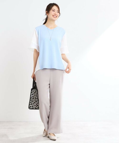 Reflect / リフレクト ニット・セーター | バイカラードッキングニット | 詳細5