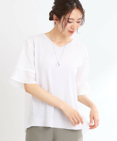 Reflect / リフレクト ニット・セーター | バイカラードッキングニット | 詳細8