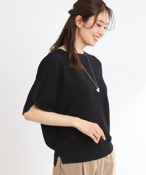 Reflect / リフレクト ニット・セーター | ドライタッチプルオーバーニット(ブラック(019))