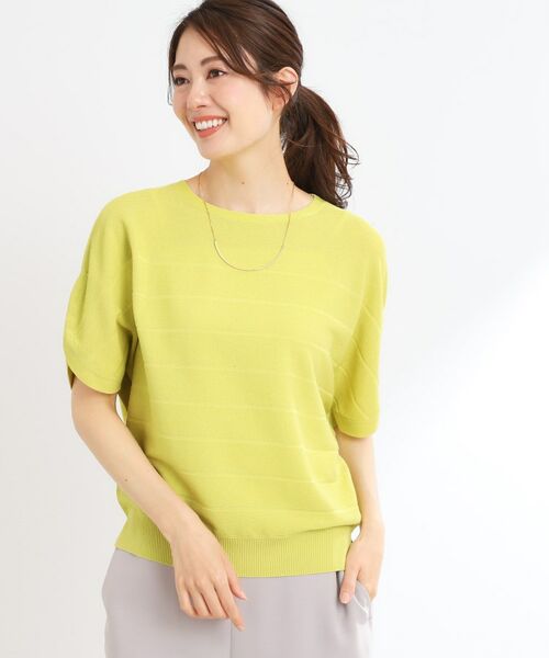 Reflect / リフレクト ニット・セーター | ドライタッチプルオーバーニット(イエロー(032))