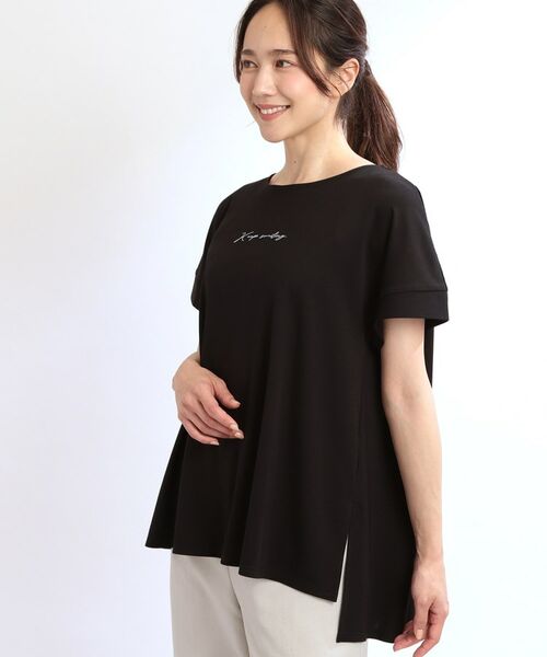Reflect / リフレクト Tシャツ | 【E‐QUALITY】チュニック丈ロゴTシャツ | 詳細1